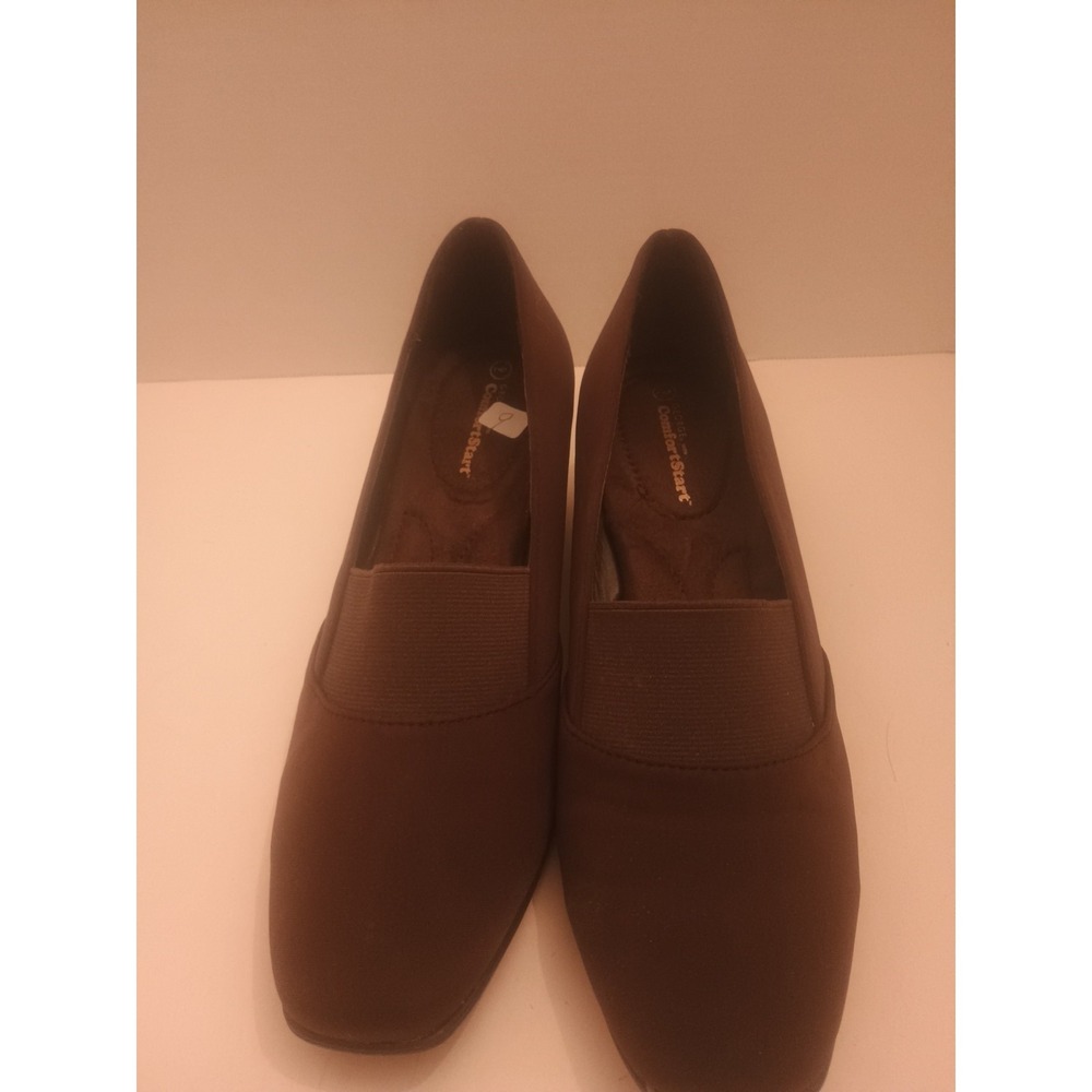 Women's Brown George Comfort Smart Shoes With 2 1/2" Heel Size 9